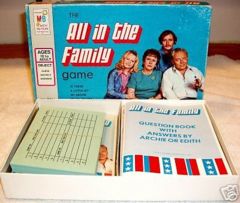 ALL IN THE FAMILY Game © 1972 Milton Bradley #4206